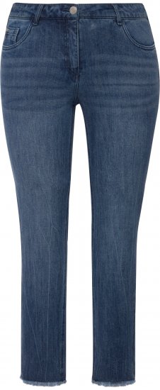 Ulla Popken Positive Thoughts Slim Leg Sarah Fit Stretch Jeans Blue Denim - SIEVIEŠU APĢĒRBS 40-66 - 