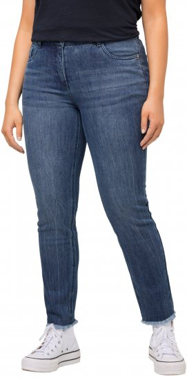 Ulla Popken Positive Thoughts Slim Leg Sarah Fit Stretch Jeans Blue Denim - SIEVIEŠU APĢĒRBS 40-66 - 