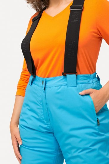 Ulla Popken Thermal Triple-Function Pants Bright Turquoise - Bikses - Lielo izmēru bikses sievietēm