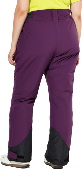 Ulla Popken HYPRAR Triple Function Ski Pants Grape Red - Džinsi & Bikses Lielos Izmēros – Plus Size - 