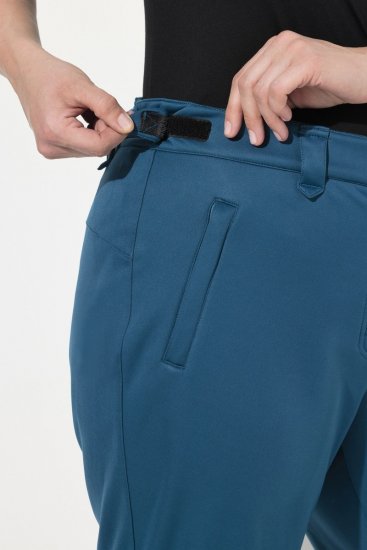 Ulla Popken Water Repellent Softshell Pants Dark Petrol - Bikses - Lielo izmēru bikses sievietēm