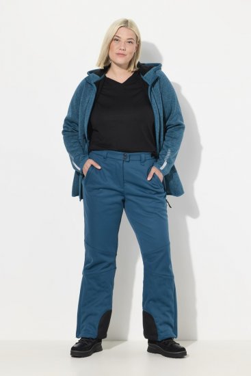 Ulla Popken Water Repellent Softshell Pants Dark Petrol - Bikses - Lielo izmēru bikses sievietēm