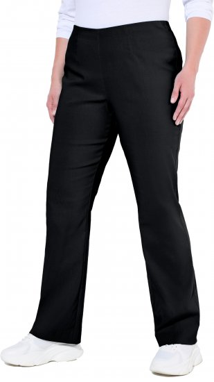 Ulla Popken Bengaline Elastic Waist Thermal Pants Black - Džinsi & Bikses Lielos Izmēros – Plus Size - 