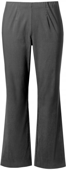 Ulla Popken Bengaline Elastic Waist Thermal Pants Graphite Grey - Džinsi & Bikses Lielos Izmēros – Plus Size - 