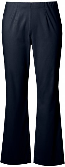 Ulla Popken Bengaline Elastic Waist Thermal Pants Navy - Džinsi & Bikses Lielos Izmēros – Plus Size - 