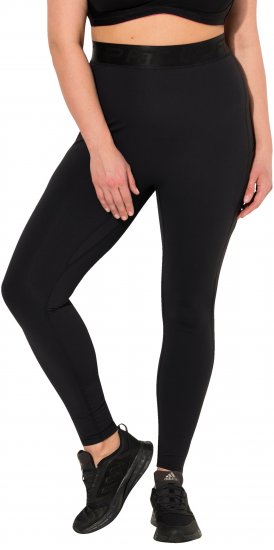 Ulla Popken Lightfit Quick Drying Leggings Black - Džinsi & Bikses Lielos Izmēros – Plus Size - 