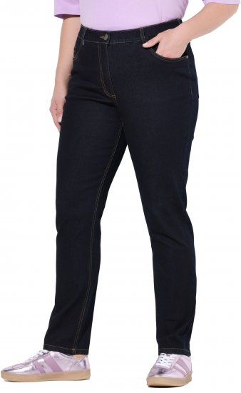 Ulla Popken Stretch Fit Jeans Dark Blue Denim - Džinsi & Bikses Lielos Izmēros – Plus Size - 