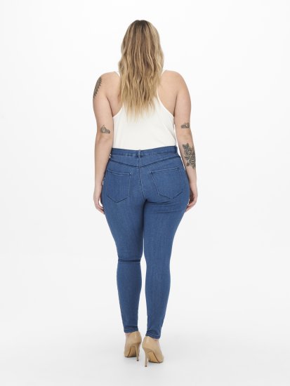 Only Carmakoma Thunder Life Skinny Fit Jeans Blue Denim - Džinsi & Bikses Lielos Izmēros – Plus Size - 