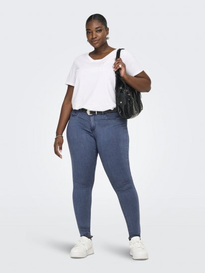 Only Carmakoma Thunder Life Skinny Fit Jeans Blue Denim - Džinsi & Bikses Lielos Izmēros – Plus Size - 
