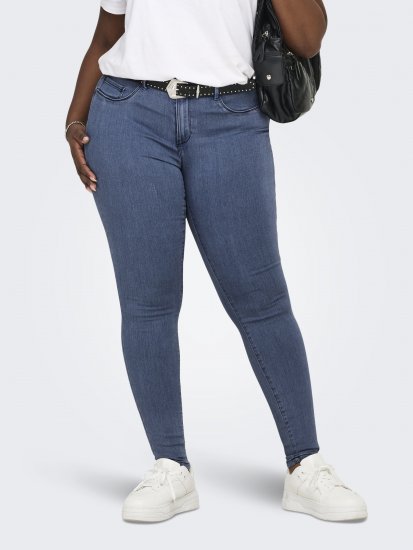 Only Carmakoma Thunder Life Skinny Fit Jeans Blue Denim - Džinsi & Bikses Lielos Izmēros – Plus Size - 