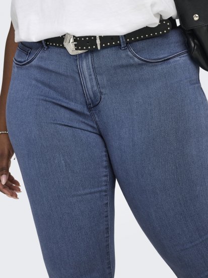 Only Carmakoma Thunder Life Skinny Fit Jeans Blue Denim - Džinsi & Bikses Lielos Izmēros – Plus Size - 