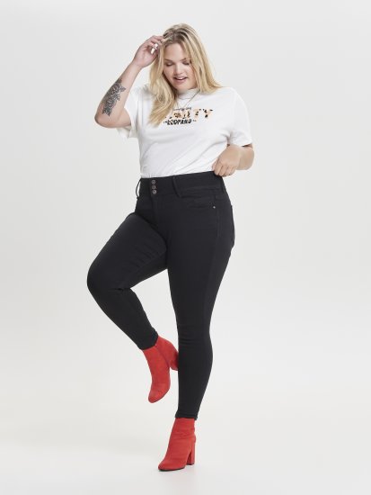 Only Carmakoma Anna Life Skinny Jeans Black - Džinsi - 