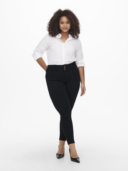 Only Carmakoma Anna Life Skinny Jeans Black - Džinsi - 