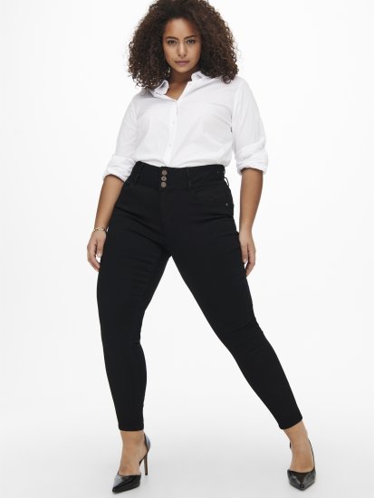 Only Carmakoma Anna Life Skinny Jeans Black - Džinsi - 