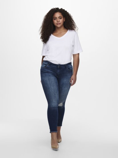 Only Carmakoma Willy Skinny Fit Jeans Blue - Džinsi - 