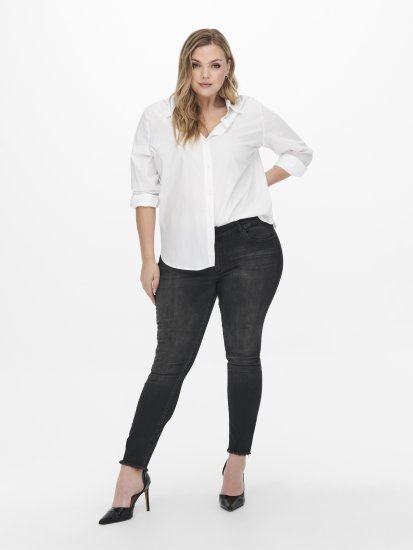 Only Carmakoma Willy Skinny Fit Jeans Black - Džinsi - 