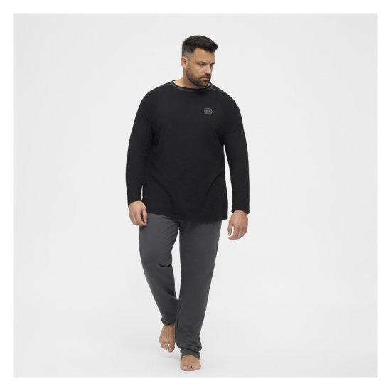 North Latitude Py Jersey O-Neck Long Sleeve Black - Lielo vīriešu t-krekli ar garām piedurknēm - Lielo vīriešu t-krekli ar garām piedurknēm