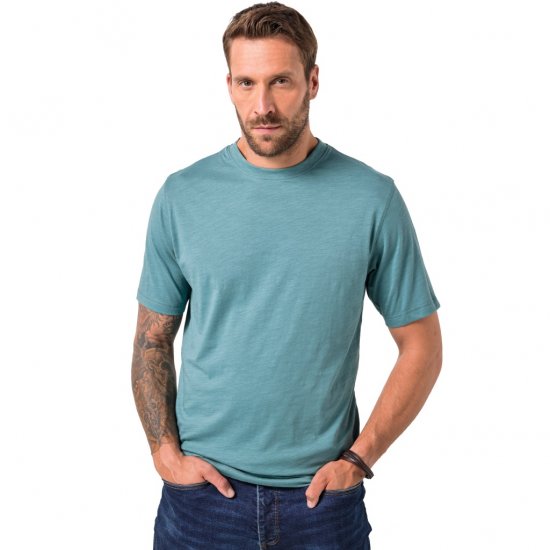 JP1880 T-Shirt Short Sleeve Soft Jersey Turquoise - T-krekli - T-krekli - 2XL-14XL