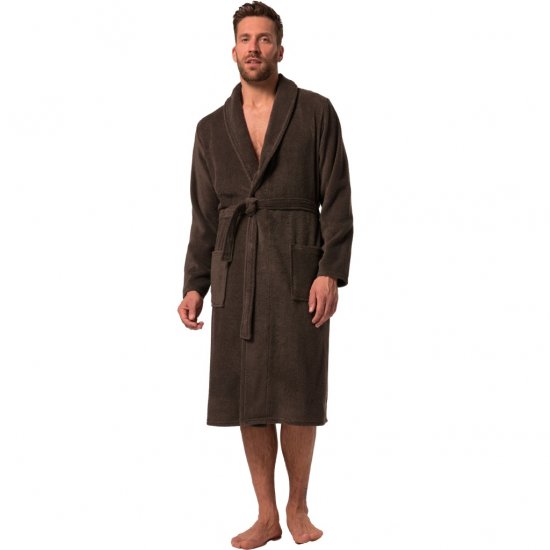 JP1880 Bathrobe Extra Soft Terry Cloth Brown - Apakšveļa un peldšorti - Apakšveļa - 2XL-8XL