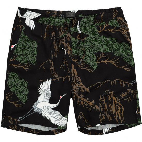 JP1880 Bermuda Shorts All-over Print Black - Šorti - Šorti - W40-W60