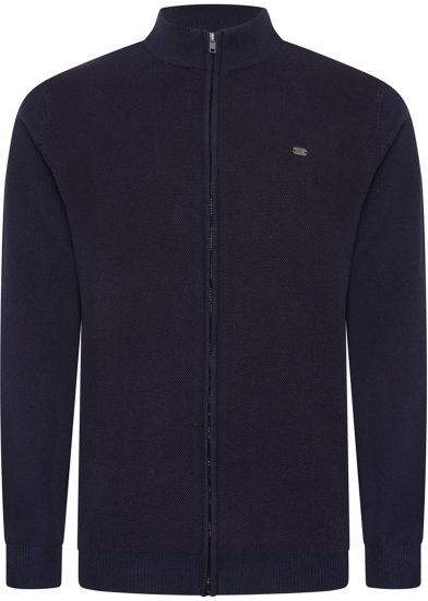 Kam Jeans 95 Zip Through Knitted Sweater Navy - Džemperi un džemperi ar kapuci - Džemperi - 2XL-14XL