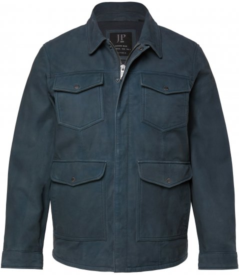 JP1880 Fine Lamb Leather Jacket Deep Sea Blue - Jakas & Lietus apģērbs - Jakas - 2XL-12XL