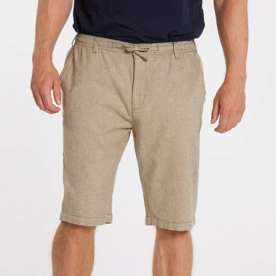 North Latitude 41106 Linen Shorts Beige - Šorti - Šorti - W40-W60