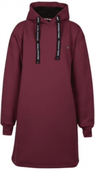 Nora Mikken KRISTINA Long Hoodie Burgundy - Džemperi un džemperi ar kapuci - 