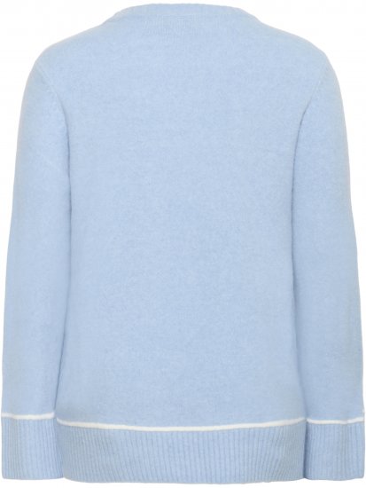 Kaffe Curve Jina Knit Pullover Powder Blue Melange - Adīti džemperi - 