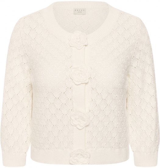 Kaffe Curve Kathrina Pullover White - Adīti džemperi - 