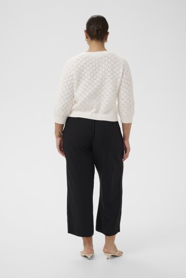 Kaffe Curve Kathrina Pullover White - Adīti džemperi - 
