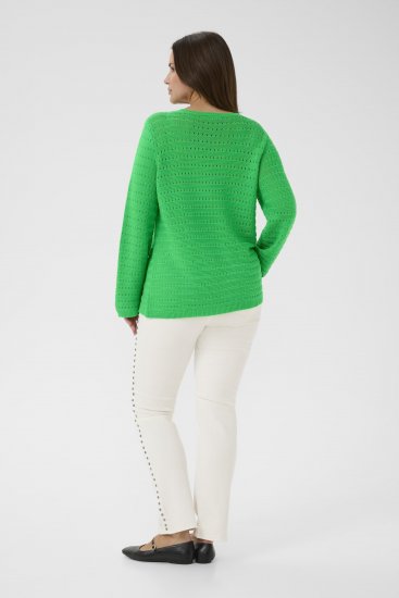 Kaffe Curve Metty Pullover Bright Green - Adīti džemperi - 