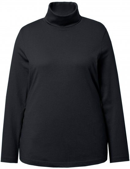 Ulla Popken Basic Long Sleeve Slim Fit Turtleneck Black - Džemperi un džemperi ar kapuci - 