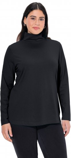 Ulla Popken Basic Long Sleeve Slim Fit Turtleneck Black - Džemperi un džemperi ar kapuci - 