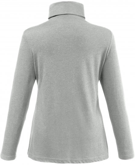 Ulla Popken Basic Long Sleeve Slim Fit Turtleneck Light Grey Melange - Džemperi un džemperi ar kapuci - 