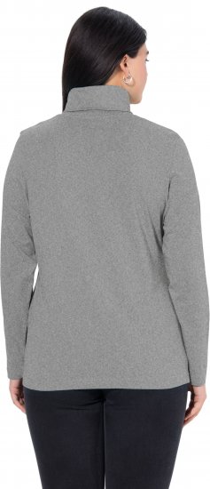 Ulla Popken Basic Long Sleeve Slim Fit Turtleneck Light Grey Melange - Džemperi un džemperi ar kapuci - 