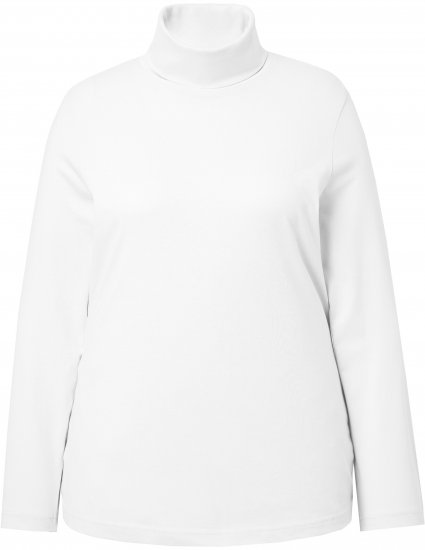 Ulla Popken Basic Long Sleeve Slim Fit Turtleneck Off-White - Džemperi un džemperi ar kapuci - 