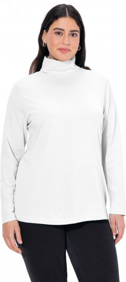 Ulla Popken Basic Long Sleeve Slim Fit Turtleneck Off-White - Džemperi un džemperi ar kapuci - 