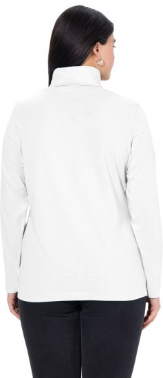 Ulla Popken Basic Long Sleeve Slim Fit Turtleneck Off-White - Džemperi un džemperi ar kapuci - 