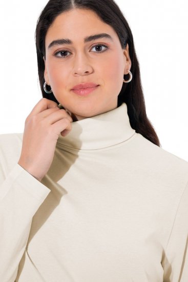 Ulla Popken Basic Long Sleeve Slim Fit Turtleneck Natural - Džemperi un džemperi ar kapuci - Mīksti džemperi un jakas