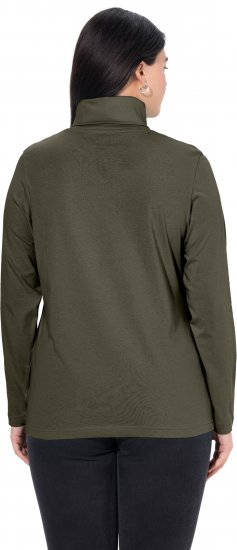 Ulla Popken Basic Long Sleeve Slim Fit Turtleneck Olive - Džemperi un džemperi ar kapuci - 
