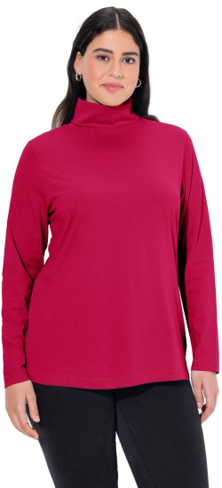 Ulla Popken Basic Long Sleeve Slim Fit Turtleneck Red - Džemperi un džemperi ar kapuci - 