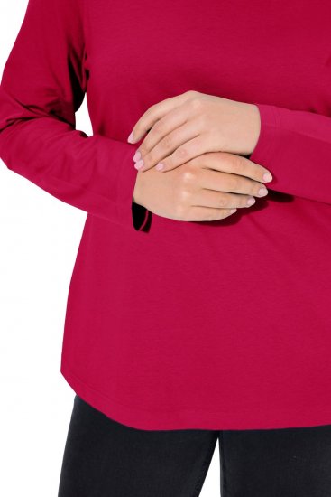 Ulla Popken Basic Long Sleeve Slim Fit Turtleneck Red - Džemperi un džemperi ar kapuci - Mīksti džemperi un jakas