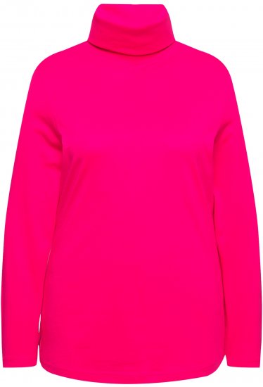 Ulla Popken Basic Long Sleeve Slim Fit Turtleneck Red Pink - Džemperi un džemperi ar kapuci - 