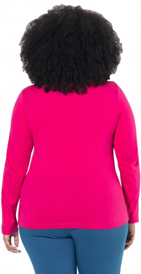 Ulla Popken Basic Long Sleeve Slim Fit Turtleneck Red Pink - Džemperi un džemperi ar kapuci - 