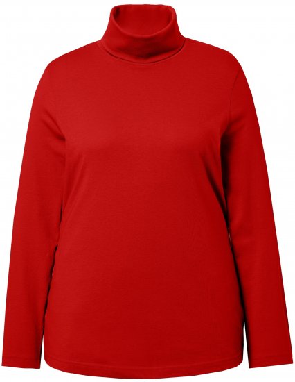Ulla Popken Basic Long Sleeve Slim Fit Turtleneck Dark Berry - Džemperi un džemperi ar kapuci - 