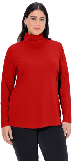 Ulla Popken Basic Long Sleeve Slim Fit Turtleneck Dark Berry - Džemperi un džemperi ar kapuci - 