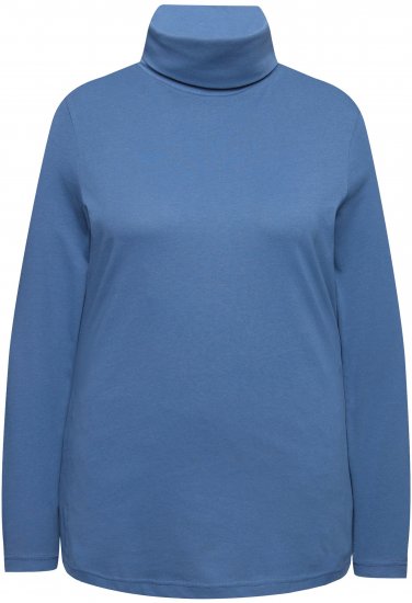 Ulla Popken Basic Long Sleeve Slim Fit Turtleneck Ink Blue - Džemperi un džemperi ar kapuci - 