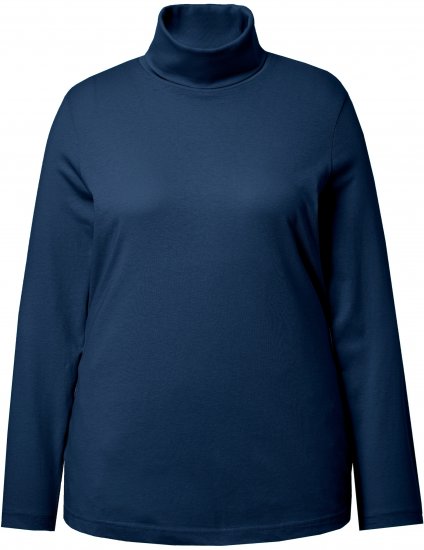 Ulla Popken Basic Long Sleeve Slim Fit Turtleneck Dark Blue - Džemperi un džemperi ar kapuci - 