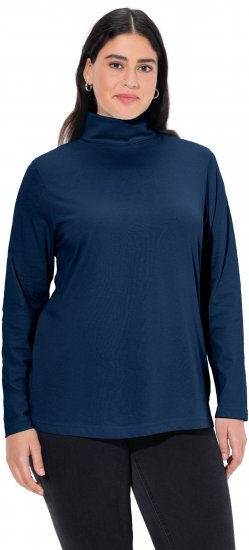 Ulla Popken Basic Long Sleeve Slim Fit Turtleneck Dark Blue - Džemperi un džemperi ar kapuci - 